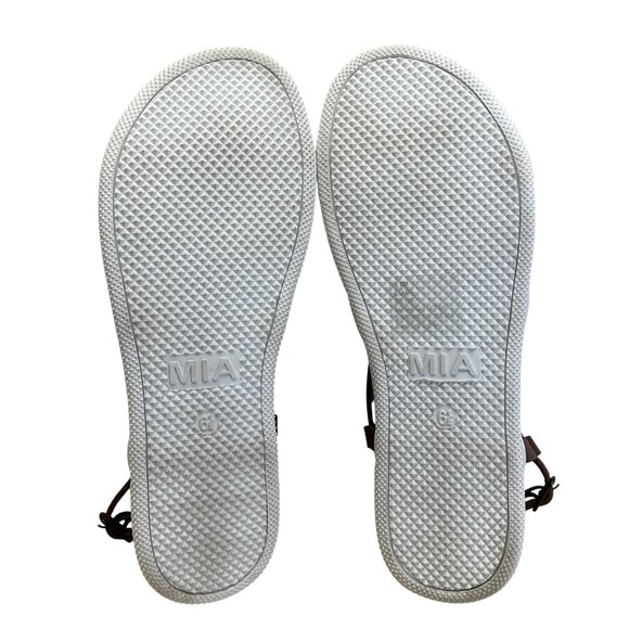 Mia Elana Cognac Brown Strappy Sandals Womens Size 6.5M - Picture 4 of 6